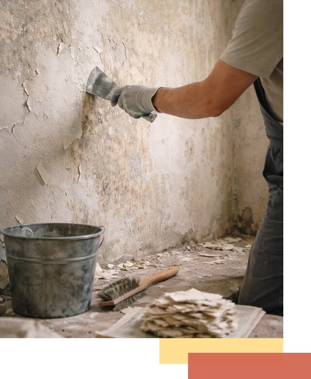 Удаление старой краски со стен в Чистополе качественно и быстро