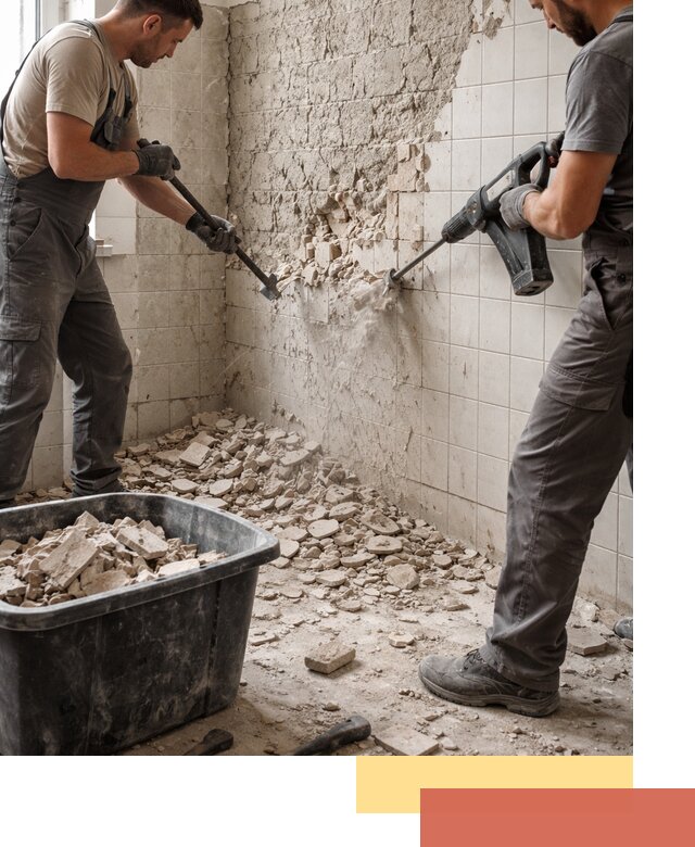 Демонтаж плитки со стен в Чистополе быстро и аккуратно