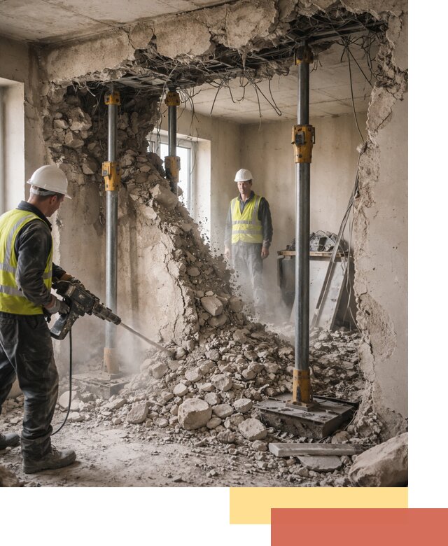 Снос несущих стен в Чистополе с гарантией безопасности и качества