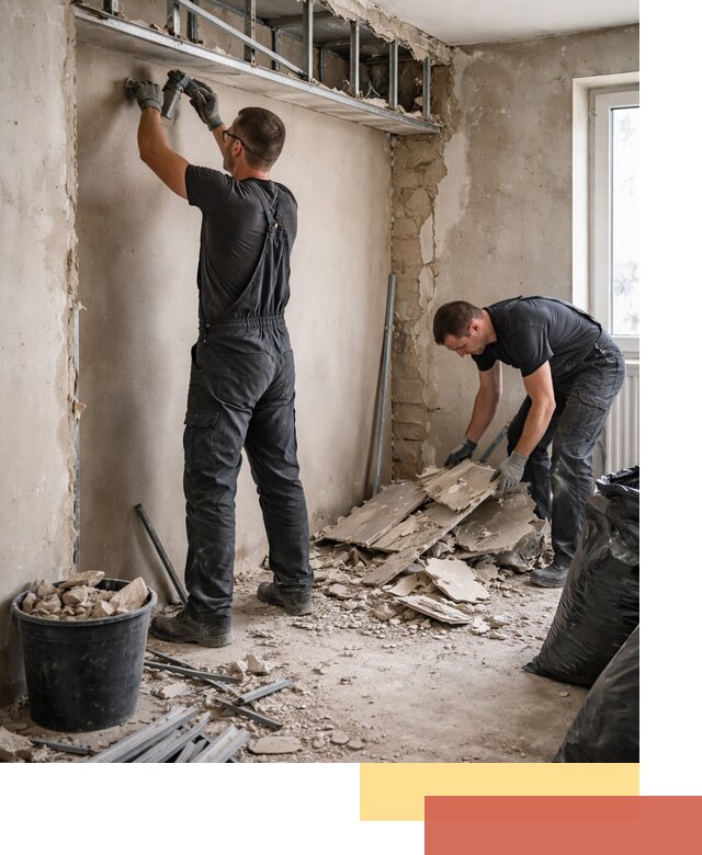 Демонтаж короба из гипсокартона в Чистополе быстро и аккуратно