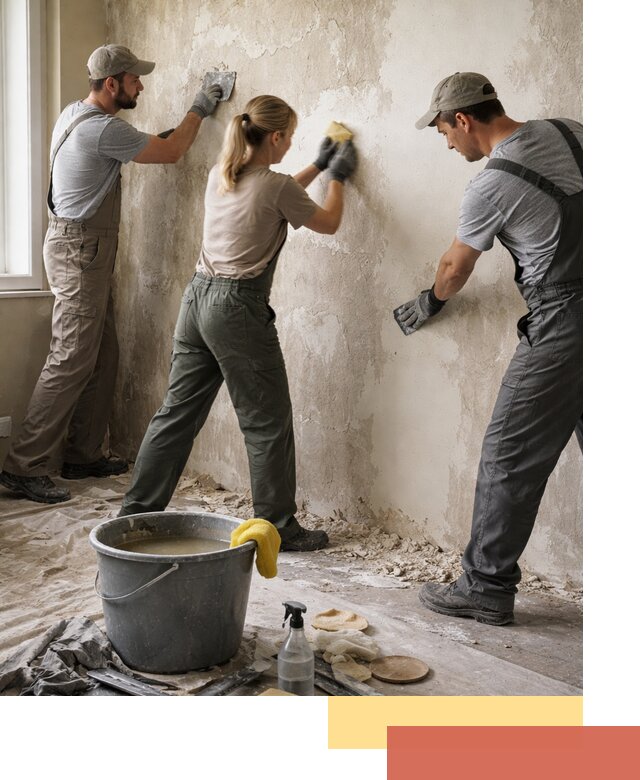 Очистка стен от клея и грунтовки в Чистополе качественно и быстро