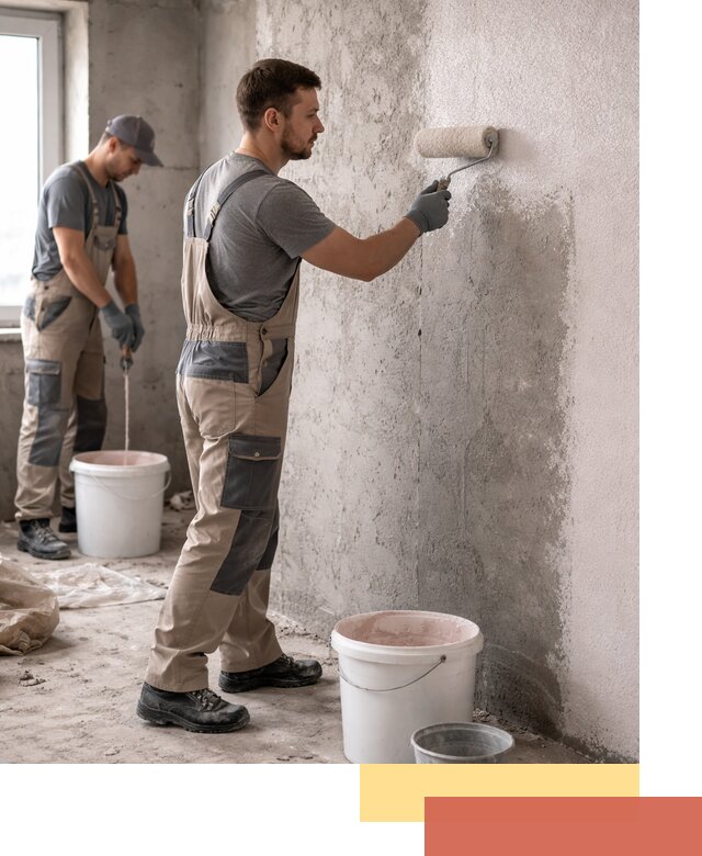 Нанесение бетоноконтакта на стены в Чистополе для последующей отделки