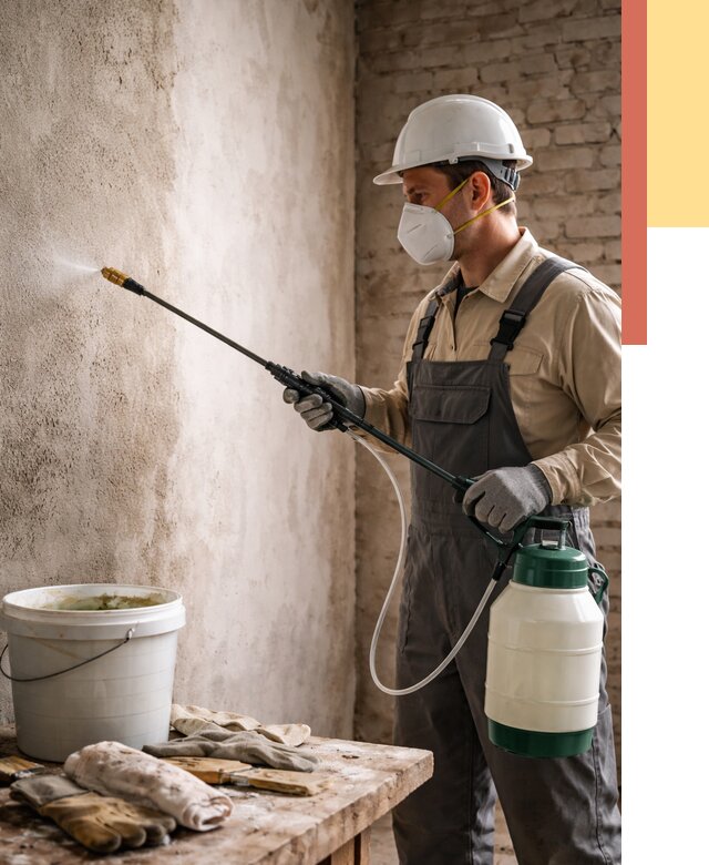 Антисептическая обработка стен в Чистополе от 1229 руб. — быстро и недорого | ОТДЕЛОЧНИК-Чст