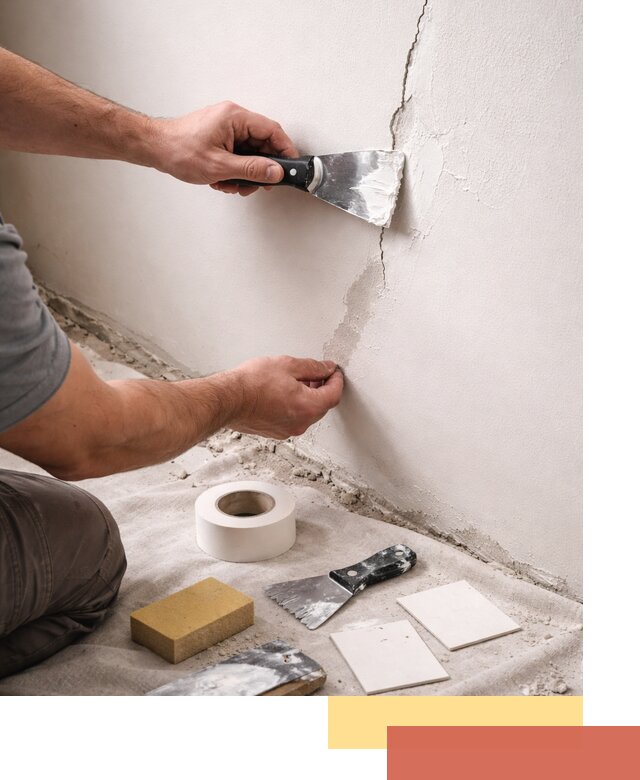 Заделка трещин и сколов в стенах и потолках в Чистополе