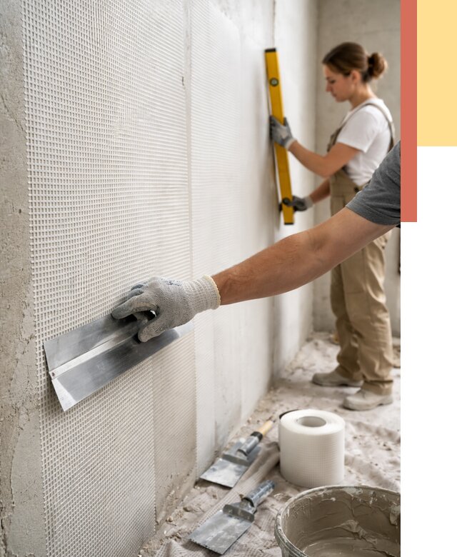 Армирование стен стеклосеткой в Чистополе от 3276 руб. под ключ | ОТДЕЛОЧНИК-Чст