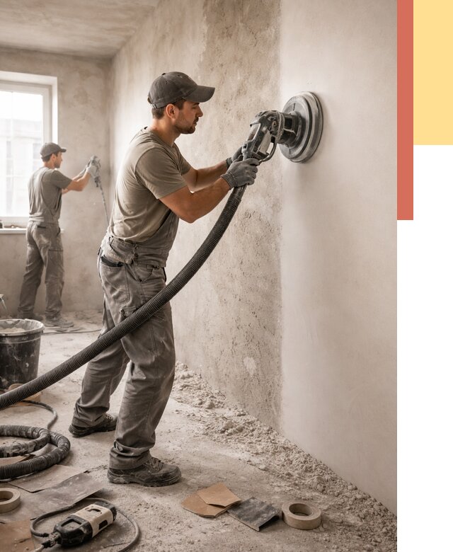 Шлифовка стен в Чистополе от 1229 руб/м2 — быстро и недорого | ОТДЕЛОЧНИК-Чст