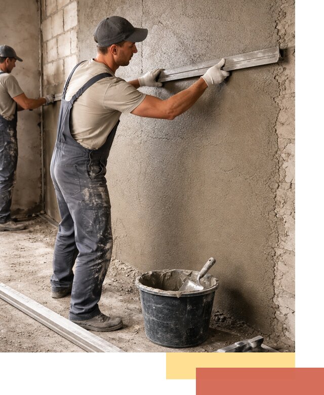 Штукатурка стен цементно-песчаная в Чистополе профессионально