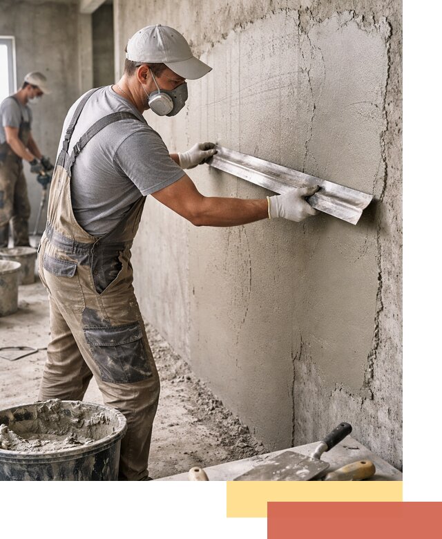 Штукатурка бетонных стен в Чистополе качественно и долговечно