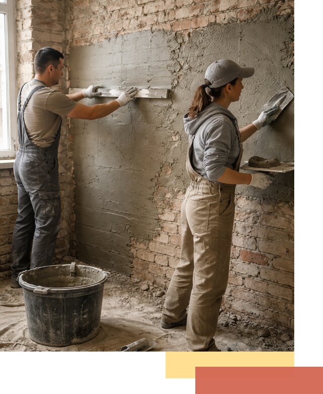 Штукатурка кирпичных стен в Чистополе — качественно и надежно