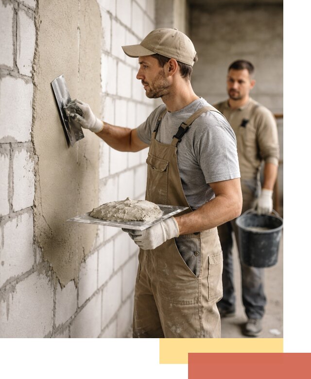 Штукатурка стен из газобетона в Чистополе под ключ