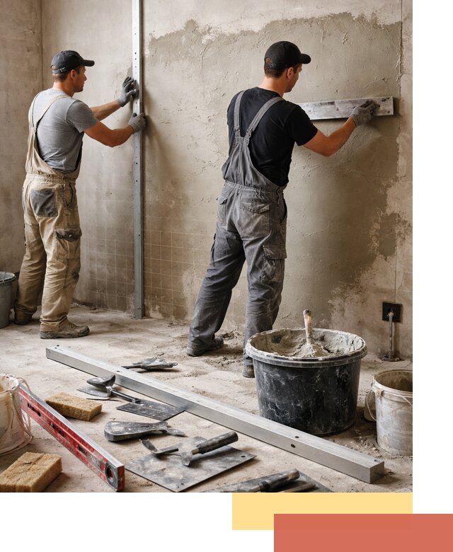 Профессиональная штукатурка стен под плитку в Чистополе