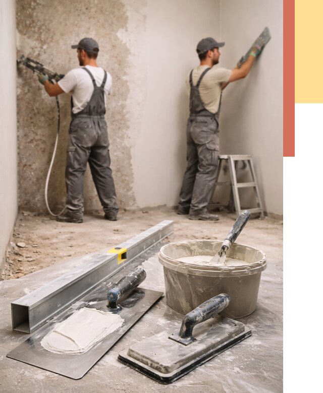 Штукатурка стен под обои в Чистополе от 4608 руб./м2 — выравнивание под обои | ОТДЕЛОЧНИК-Чст