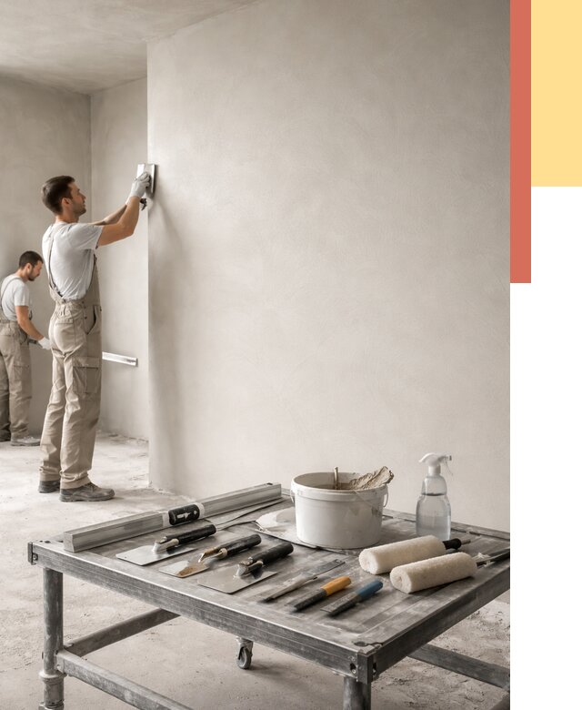 Штукатурка стен под покраску в Чистополе от 4608 руб./м² — качественно и недорого | ОТДЕЛОЧНИК-Чст