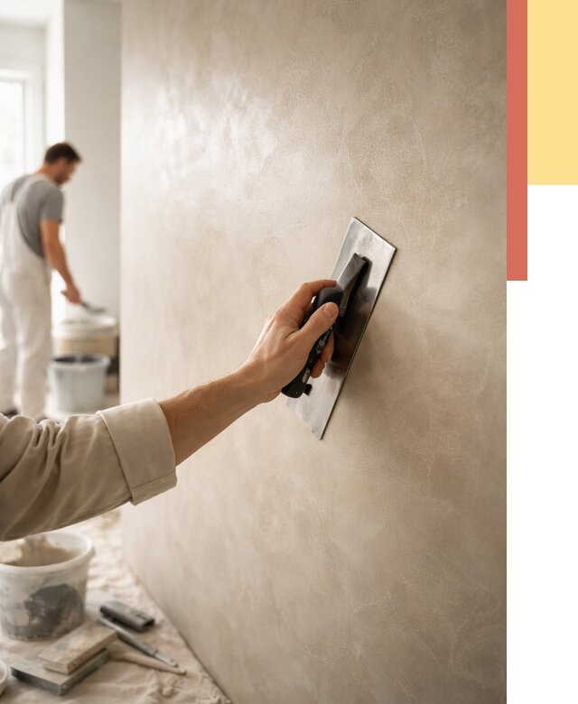 Венецианская штукатурка в Чистополе от 3584 руб/м² — нанесение стен под ключ | ОТДЕЛОЧНИК-Чст