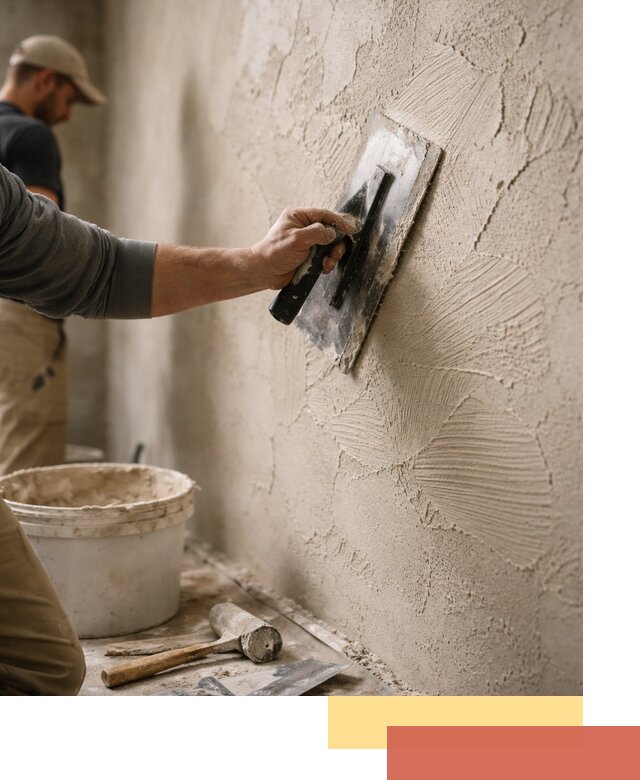 Фактурная штукатурка стен в Чистополе — монтаж, отделка, реставрация