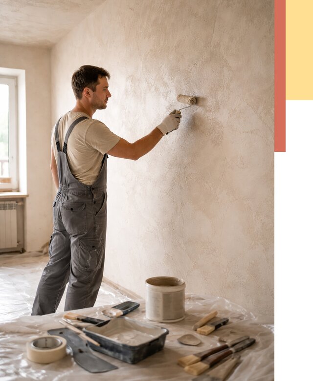 Нанесение лессирующей краски по декоративке в Чистополе от 1792 руб. | ОТДЕЛОЧНИК-Чст