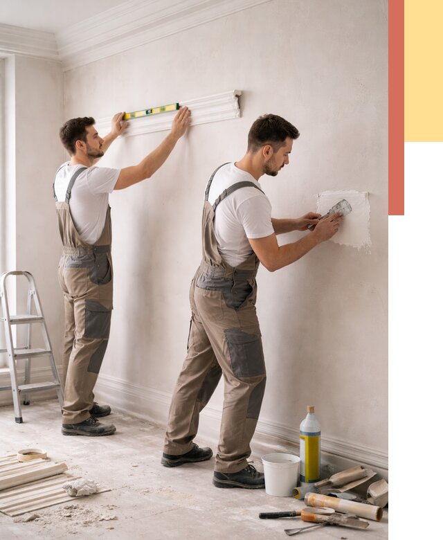 Монтаж лепнины на стены в Чистополе от 4608 руб. — недорого, быстро | ОТДЕЛОЧНИК-Чст