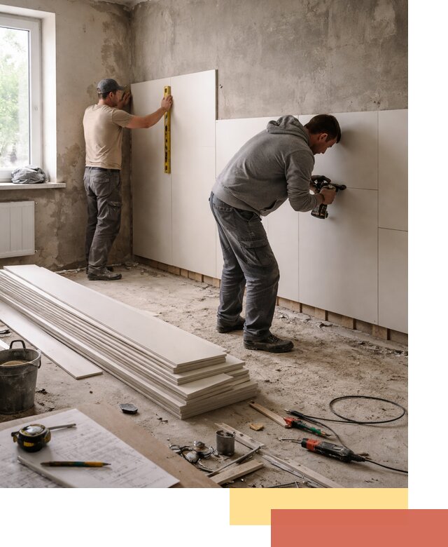 Монтаж ПВХ панелей на стены в Чистополе качественно и быстро