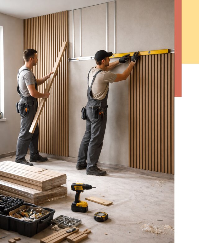 Монтаж реечных панелей на стены в Чистополе от 1229 руб. — быстро и недорого | ОТДЕЛОЧНИК-Чст