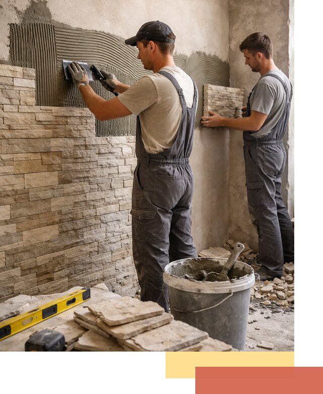 Монтаж искусственного камня в Чистополе — облицовка стен и фасадов