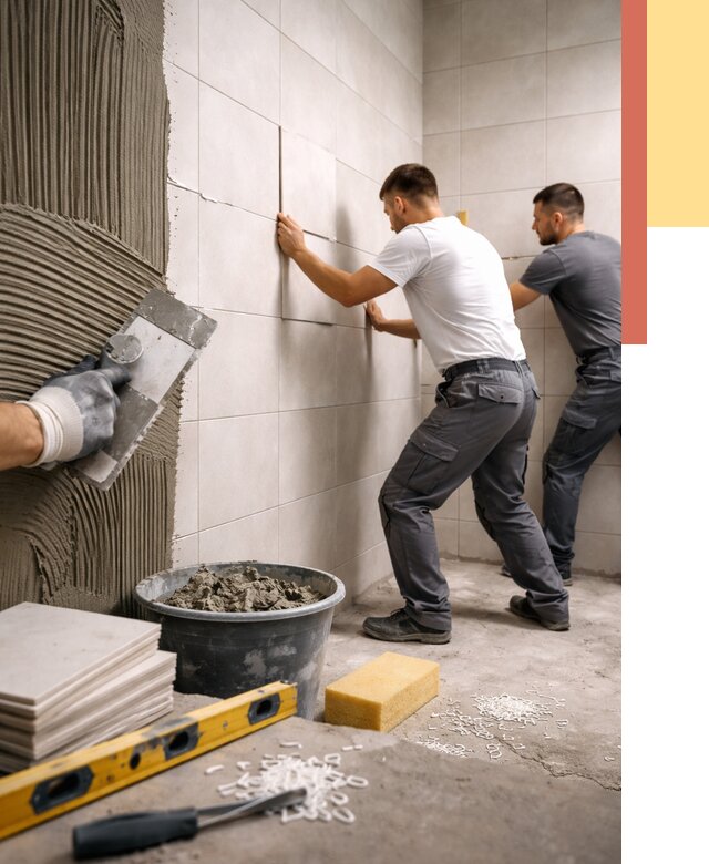 Укладка плитки на стены в Чистополе от 870 руб. — качественно и недорого | ОТДЕЛОЧНИК-Чст