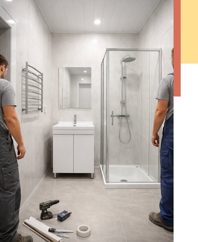 Отделка ванной комнаты панелями ПВХ в Чистополе от 4608 руб. за м2 | ОТДЕЛОЧНИК-Чст