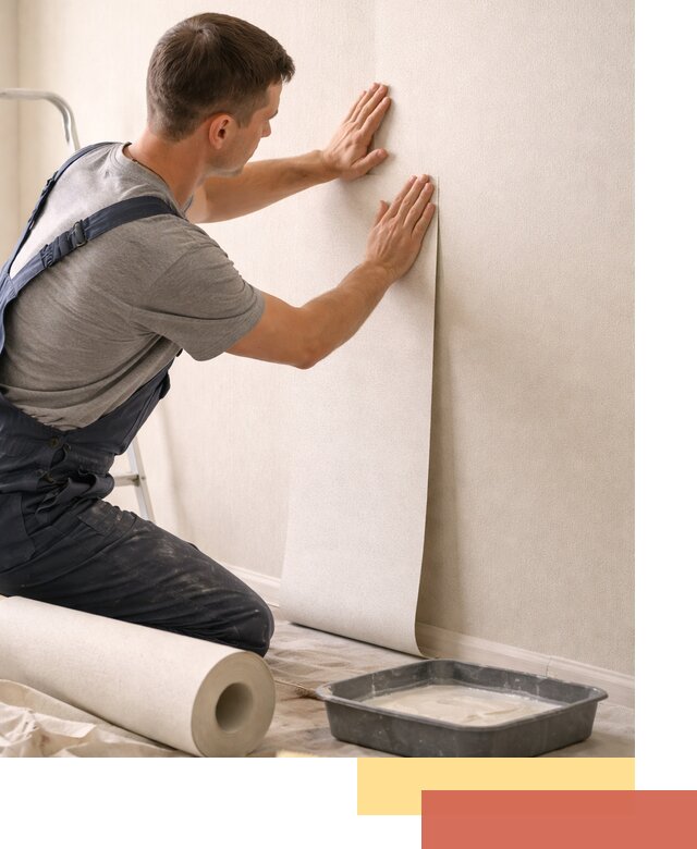 Поклейка флизелиновых обоев в Чистополе качественно и быстро