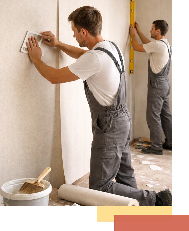 Поклейка бумажных обоев в Чистополе качественно и недорого