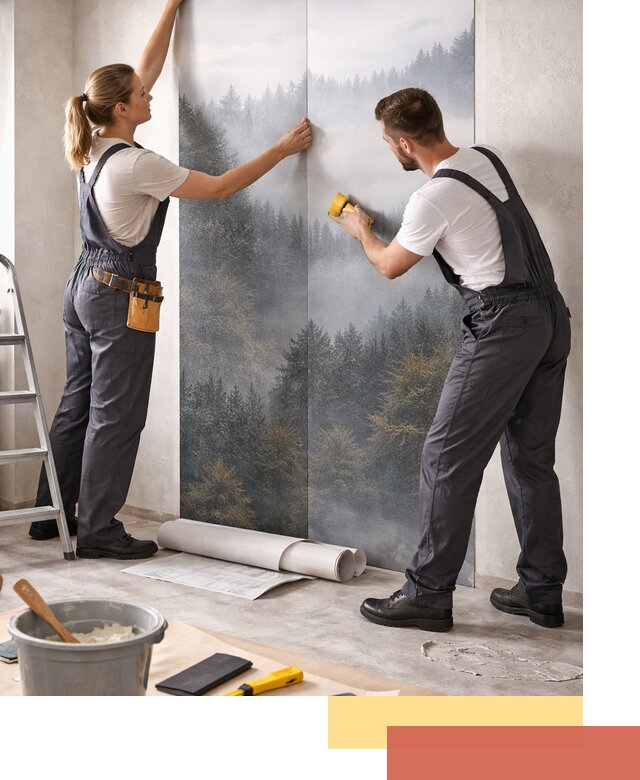 Поклейка фотообоев профессионально в Чистополе под ключ