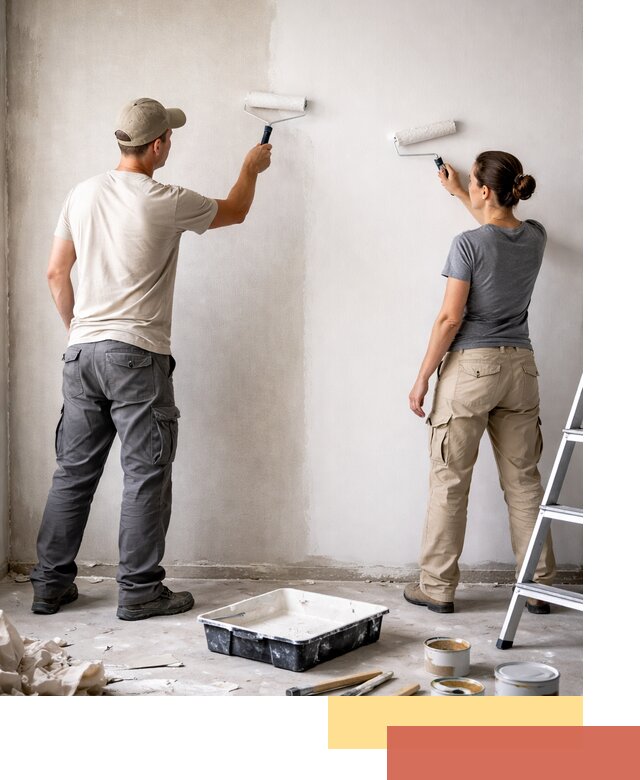 Окраска стен по стеклохолсту в Чистополе качественно и долговечно