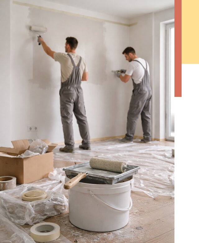 Покраска стен в квартире в Чистополе от 2560 руб/м2 — быстро и недорого | ОТДЕЛОЧНИК-Чст