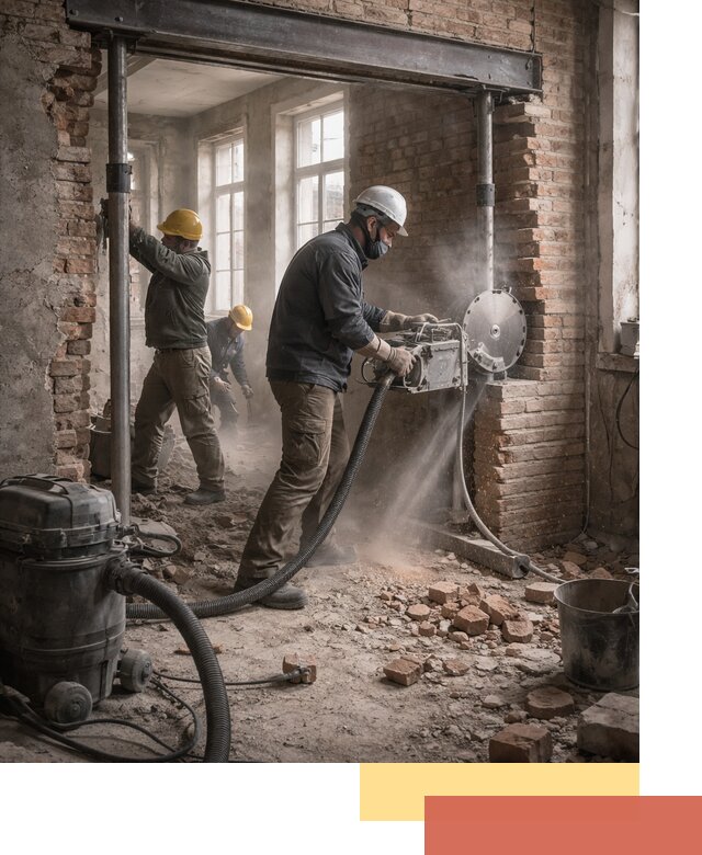 Прорезка проема в стене под дверной или оконный проем в Чистополе