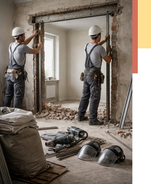 Расширение дверного проема в Чистополе от 12799 руб. под ключ | ОТДЕЛОЧНИК-Чст