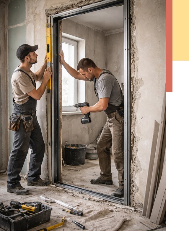 Закладка дверного проема в Чистополе от 3584 руб. — быстро и недорого | ОТДЕЛОЧНИК-Чст