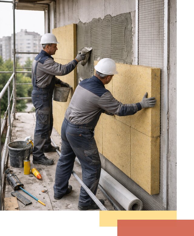 Утепление стен зданий и домов в Чистополе качественно и надежно