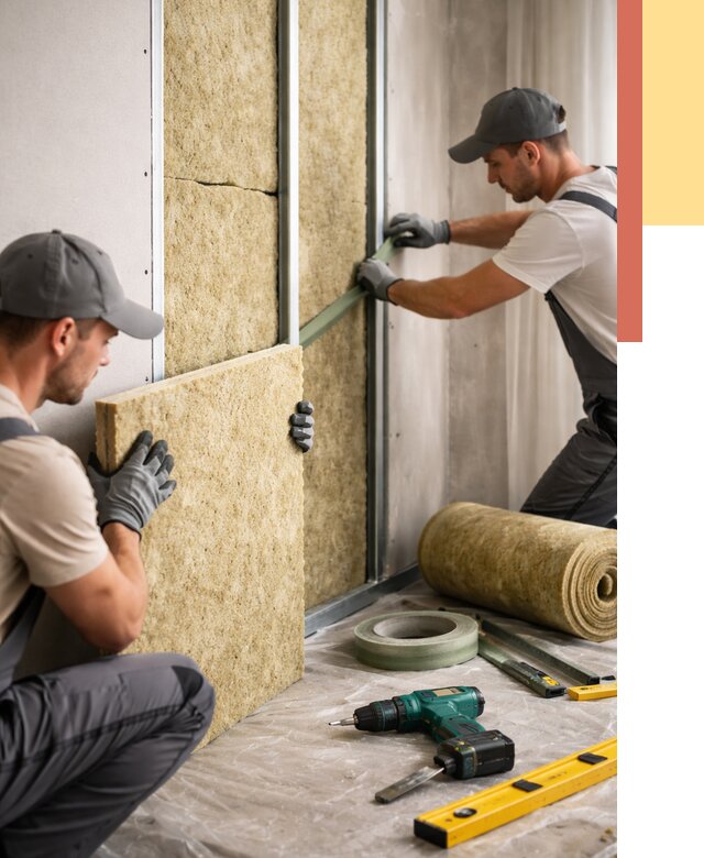 Шумоизоляция стен в Чистополе под ключ от 1894 руб. | ОТДЕЛОЧНИК-Чст