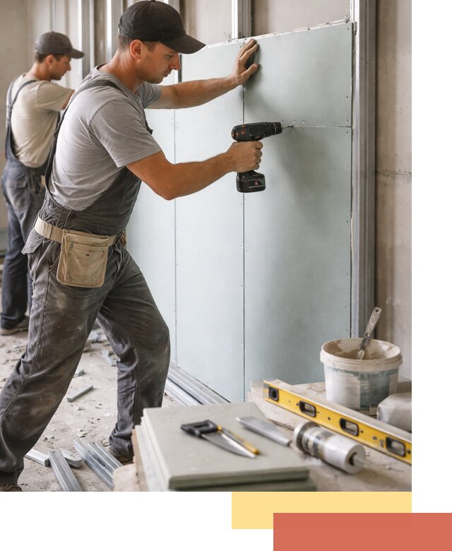 Кладка влагостойких перегородок ПГП в Чистополе