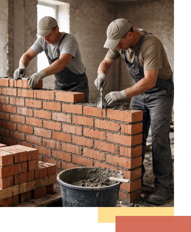 Кладка кирпичных перегородок под ключ в Чистополе