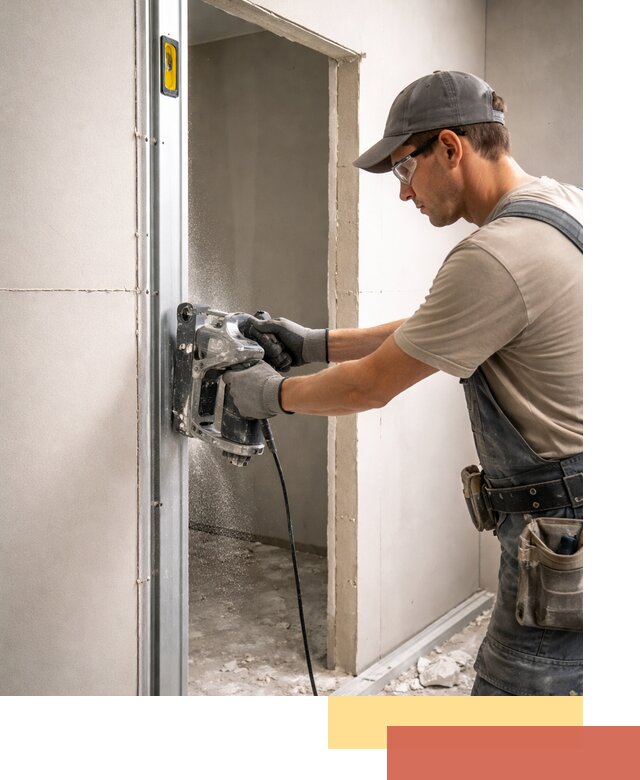 Устройство дверного проема в перегородке в Чистополе