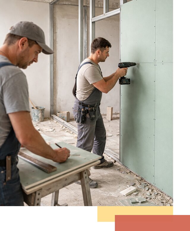 Перегородки из влагостойкого гипсокартона под ключ в Чистополе