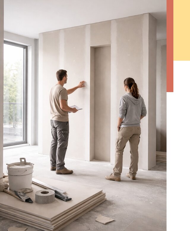 Зонирующая перегородка из гипсокартона в Чистополе от 2867 руб. под ключ | ОТДЕЛОЧНИК-Чст