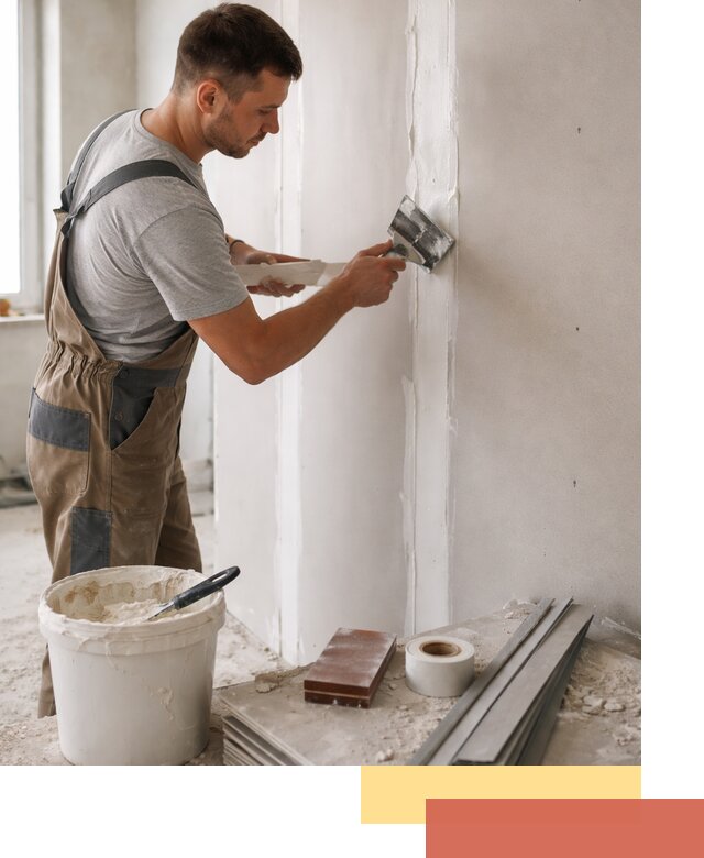 Шпаклевка перегородок из гипсокартона в Чистополе качественно и быстро