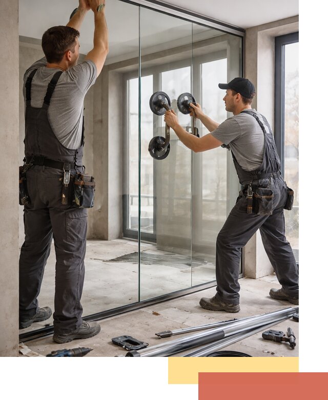 Цельностеклянные перегородки под ключ в Чистополе