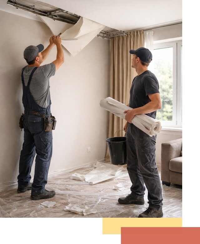 Демонтаж натяжного потолка в Чистополе быстро и аккуратно