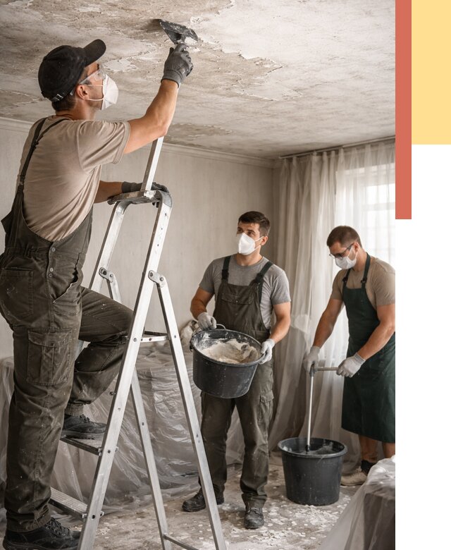 Удаление побелки с потолка в Чистополе от 2560 руб. быстро и недорого | ОТДЕЛОЧНИК-Чст