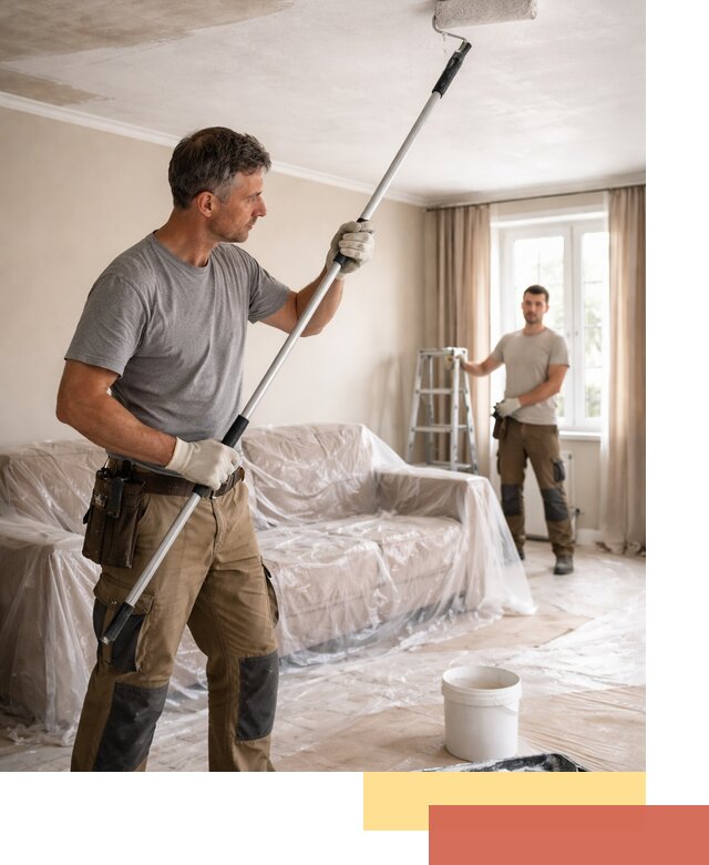 Грунтовка потолка в Чистополе — подготовка под покраску и отделку