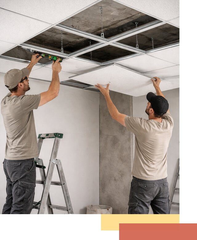 Монтаж потолка Армстронг под ключ в Чистополе