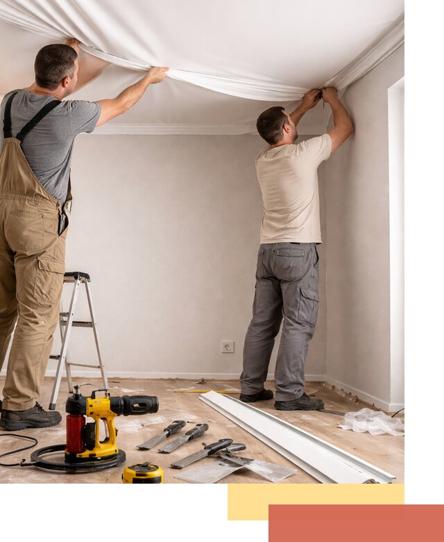 Монтаж ПВХ натяжного потолка в Чистополе качественно и быстро