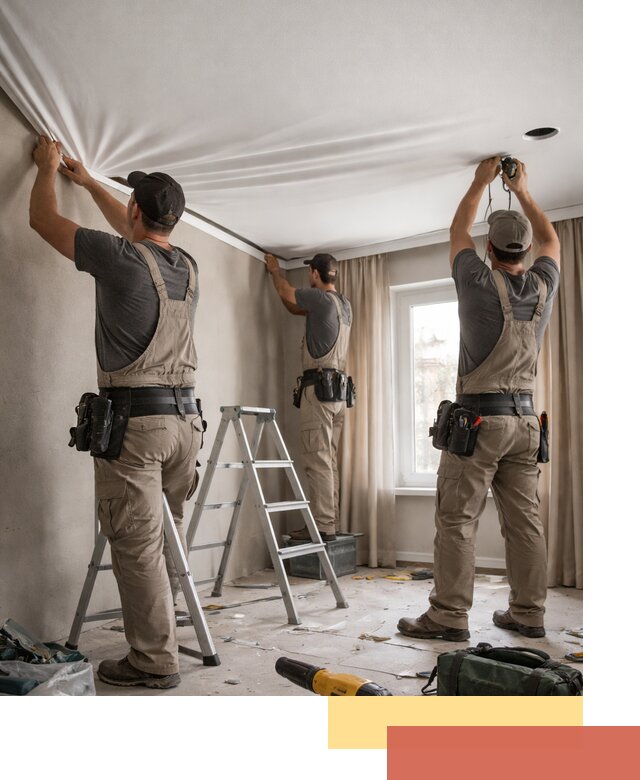 Монтаж матового натяжного потолка в Чистополе качественно и быстро