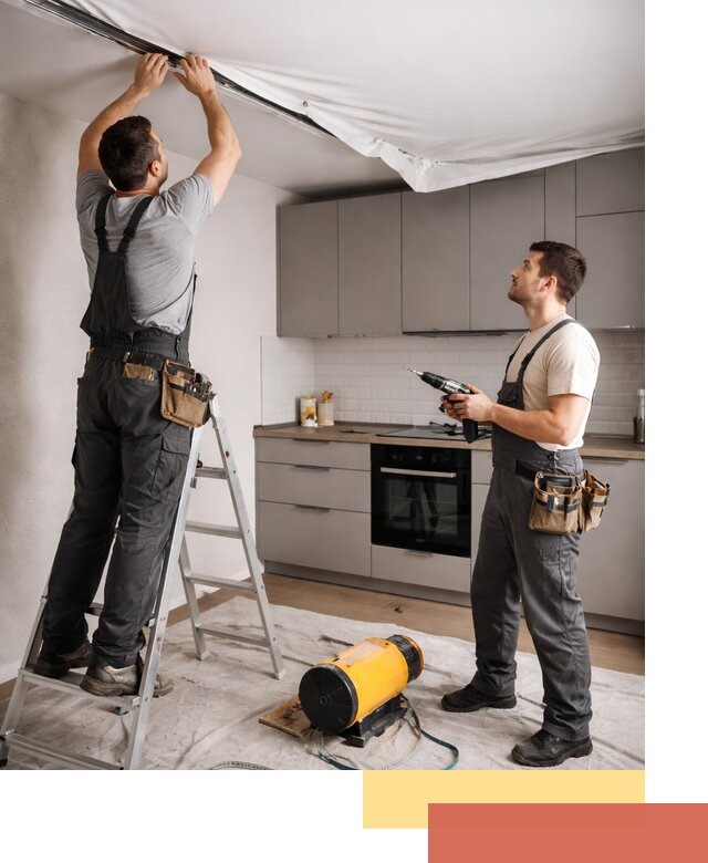 Монтаж натяжного потолка на кухне в Чистополе